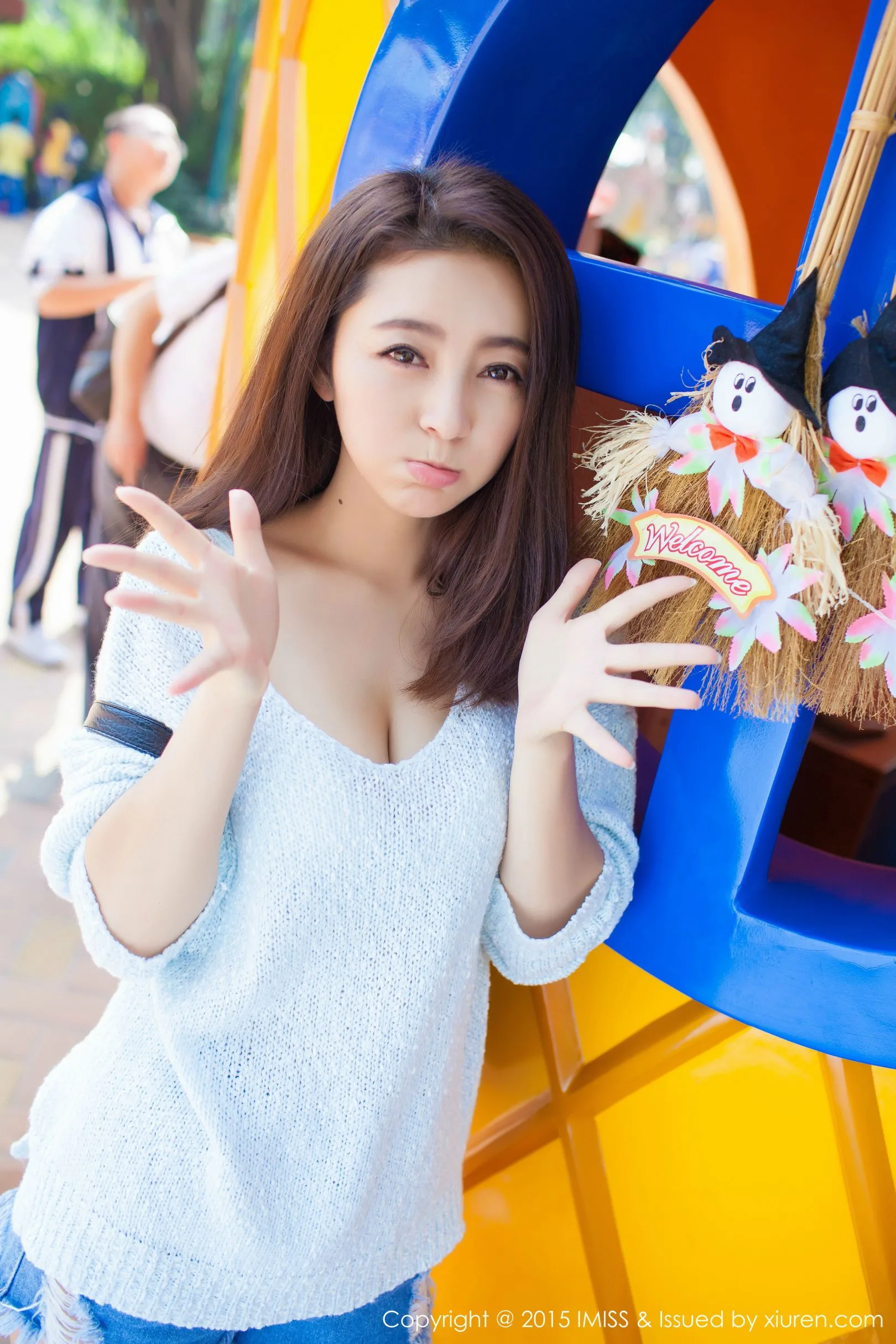 [IMISS Love Honey Club] Tập 049 Xia Mo GIGI - Bộ ảnh phong cách đường phố tươi tắn và dễ thương - 7